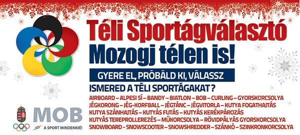 Új helyszín és 30 sportág a szombati Téli Sportágválasztón